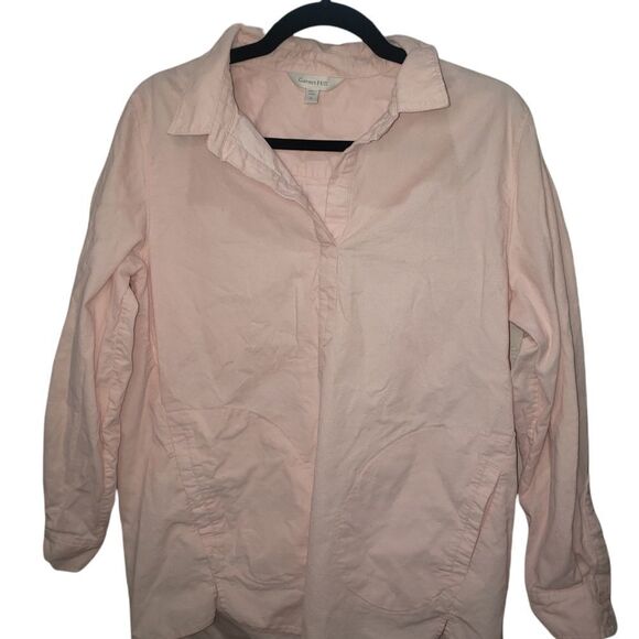 GARNET HILL  Peach 3/4 Sleeve Top Blouse Small - Picture 1 of 6